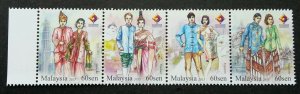 Malaysia Traditional Attire 2015 Buddha Costume (setenant stamp) MNH *unissued