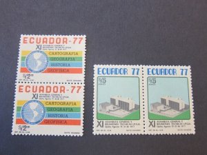 Ecuador 1977 Sc 953,C597 pair set MNH