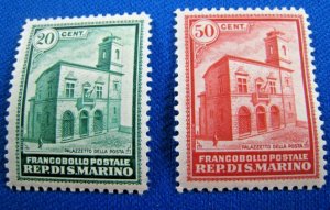 SAN MARINO 1932  -  SCOTT # 134-135      MH       (Xs2)