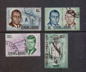 Burundi  1966  cancelled  Prince Rwagasore and Pres Kennedy Commemoration