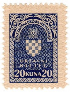 (I.B) Croatia Revenue : Duty Stamp 20K