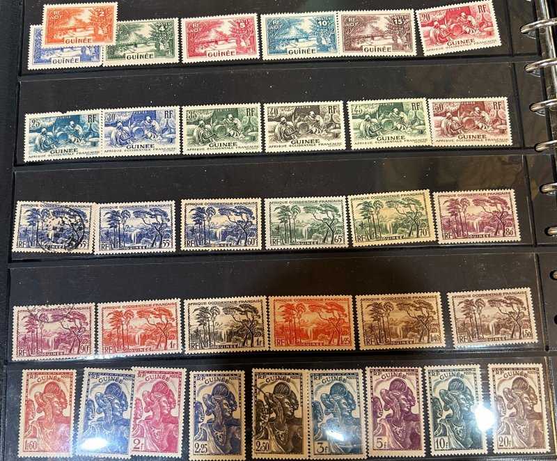 French Guiana Sc. 33-47,  63-104, 116-125, 128-160. 1938-1940. Unused,  OG, VF