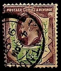 GB 1902 1�d SG 221 Used KEVII (002896) 