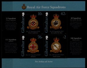 Gibraltar MNH s/s Royal air forces/Coat of arms