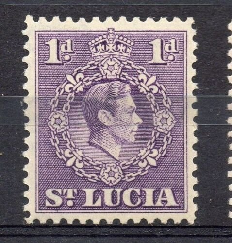 St Lucia 1938 GVI Early Issue Fine Mint Hinged 1d. 082858 