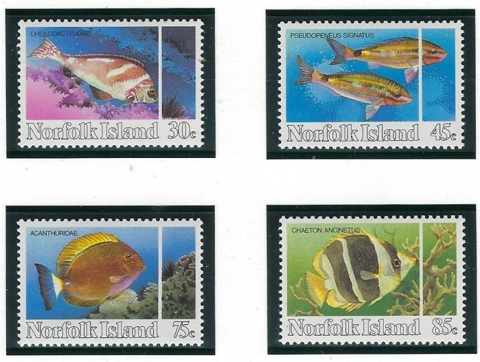 Norfolk Is 339-42 MNH 1984 Fish (fe4033)