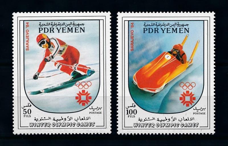 [77805] Yemen PDR 1983 Olympic Winter Games Sarajevo Skiing  MNH