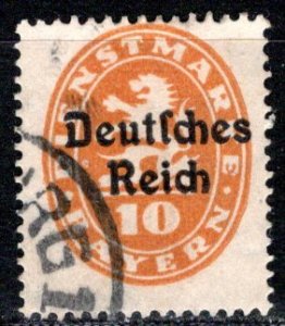 German States Bavaria Scott # O53, used, exp h/s, Mi # DR35