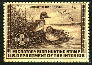 U.S. #RW6 MINT No Gum HR