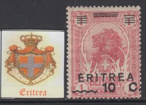 Italy Eritrea  n.56hb  MH*  cv 190$ Awesome variety ---10c instead of c---10