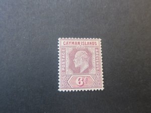 Cayman Islands 1907 KEVII SG 30a MH