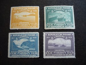 Stamps - Panama - Scott#322,323,325,326 - Mint Never Hinged Part Set of 4 Stamps