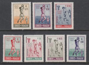 Paraguay 556-559,C262-C264 Basketball MNH VF