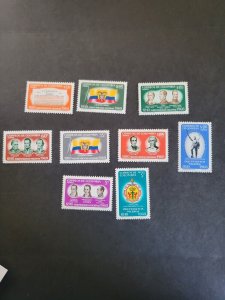 Stamps Columbia Scott  C377-85 never hinged