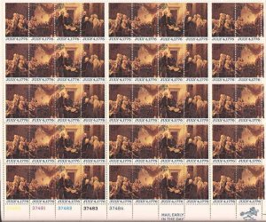 US Stamp - 1976 Declaration of Independence - 50 Stamp Sheet #1691-4