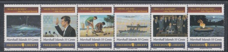 Marshall Islands # 591, John F. Kennedy, Mint NH, 1/2 Cat.