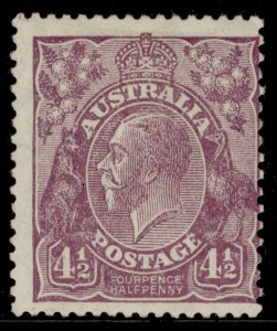 AUSTRALIA GV SG103, 4½d violet, M MINT. Cat £75.