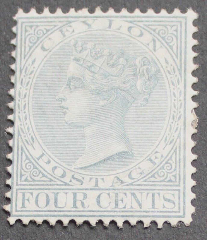 Ceylon 1872 QV Four Cents SG 122 mint