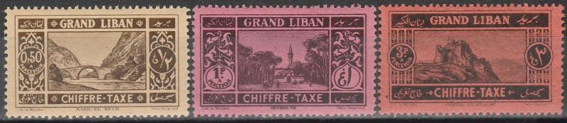 Lebanon #J1-2, J14  F-VF Unused CV $5.80  (A9698)