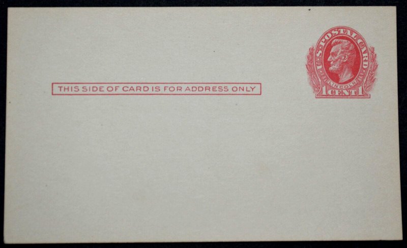 1911 US Sc. #UX23 postal card, mint, not preprinted, good to very good shape
