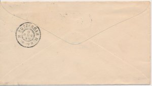 Washington & Franklin combo postal envelope Toledo Ohio to Netherlands 5c rate