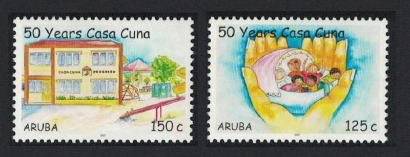 Aruba 50th Anniversary of Casa Cuna Children's Home Foundation 2v SG#395-396