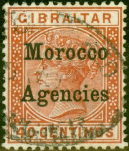 Morocco Agencies 1899 40c Orange-Brown SG13 Fine Used
