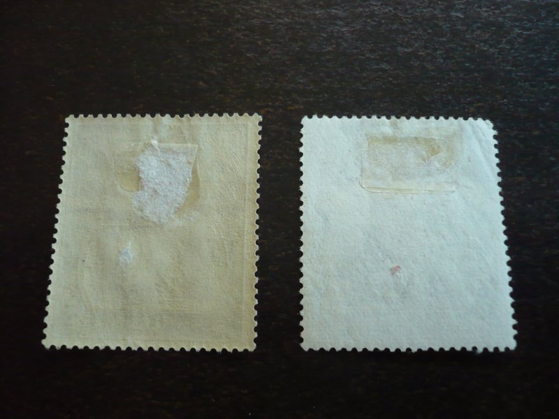 Stamps - St. Helena - Scott# 79,82 - Mint Hinged & Used Part Set of 2 Stamps