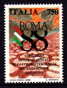 Italy 1988 Gastroenterology and Digestive Endoscopy Congress Mint MNH SC 1750