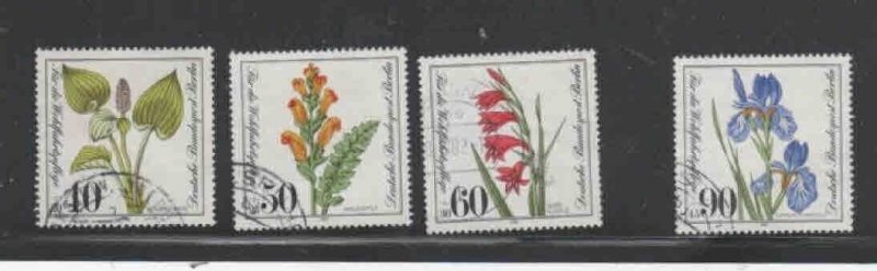 GERMANY #9NB182-9NB185 1981 PLANTS F-VF USED