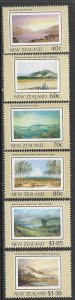 NEW ZEALAND 1988 NZ HERITAGE The Land Art Paintings Set Sc 912-917 MNH