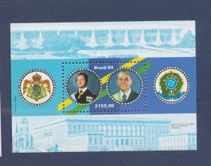 BRAZIL - Scott 1904 - MNH S/S - King of Sweden visit - 1984