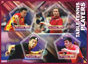 Stamps.Sports. Table Tennis 2020 year, 1+1 sheets  perforated  NEW