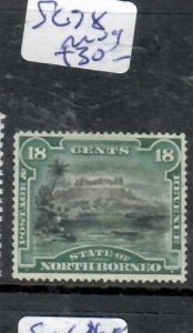 NORTH BORNEO  18C  MOUNTAIN   SG  78   MOG     P0311H