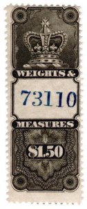 (I.B) Canada Revenue : Weights & Measures $1.50