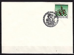 Hungary, 1993 issue. Comical King Chess Piece, 17/MAY/93 Cancel on a Cover. ^