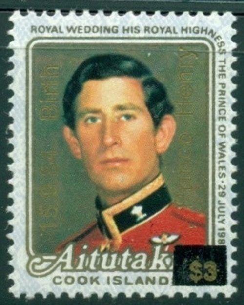 Aitutaki Scott #355 MNH Prince Charles CV$3+