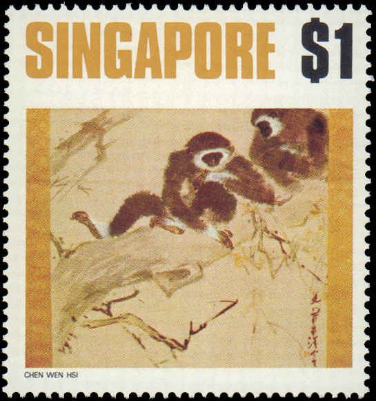 Singapore #153-156, Complete Set(4), 1972, Art, Never Hinged