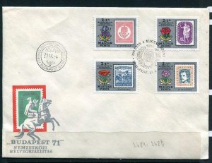 Hungary 1971 Frst Day cover Complete set 2684-2687 Stamp on stamp 6197
