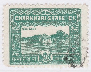 1931 INDIAN STATES CHARKHARI 1/2a Used Stamp A29P29F40330-