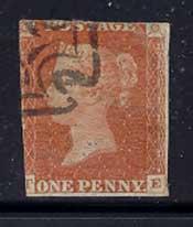 GREAT BRITAIN - Scott #3a, S.G. #12L, Used, Cat. $313.50