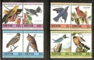 Nevis 1985 John J. Audubon's Birds Paintings II Sc 408-13 8v MNH # 1570