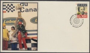 CANADA # 2994.7 FORMULA 1 GILLES VILLENEUVE POSTAGE STAMP on SUPERB FD COVER #7