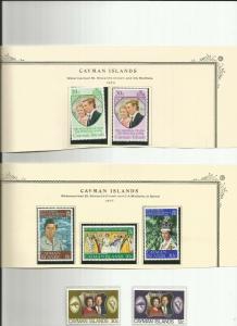 CAYMAN ISLANDS 3 ROYALTY SETS MNH 