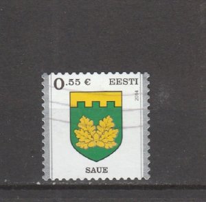 Estonia  Scott#  769  Used  (2014 Arms of Saue)