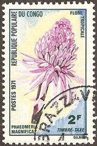 Congo (People's Rep.) J47 - Cto - 2fr Torch Ginger Flower (1971) (cv $0.45)