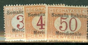 PD: Somalia J1-6 mint CV $663.50; scan shows only a few