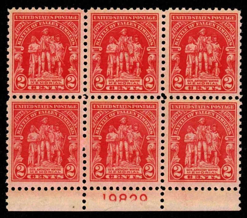 US. #680 GENERAL WAYNE MEMORIAL  PB. - 1929 - OGNH - VF - $30.00 (E#03557)