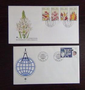 South Africa 1978 1986 FDC x 10 Blood Silver Flowers Parliament Radio Tourism   