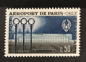 France 1961 #986, Paris Airport, MNH.
